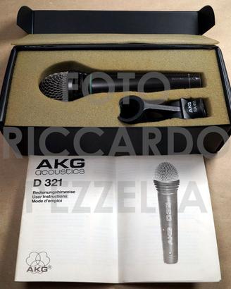 Microfono AKG D321 made in Austria