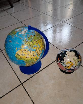 2 puzzle 3d: mappamondo + pokemon