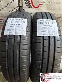 2 PNEUMATICI 145/65 R15 TRACMAX ESTIVE 85%