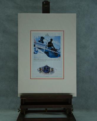 Stampa Pubblicitaria Rolex Submariner anni '90