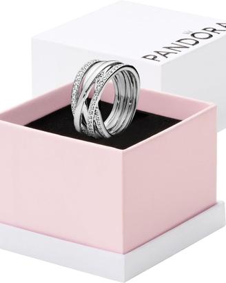 Anello Pandora Timeless argento zirconi 56