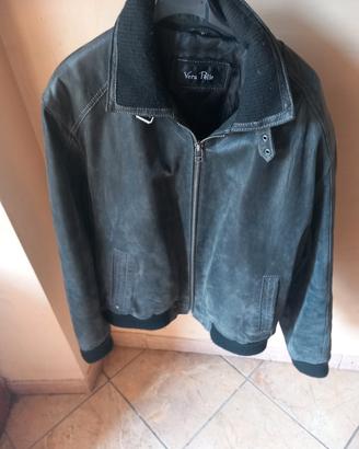 giubbotto in pelle vintage  tipo scot 