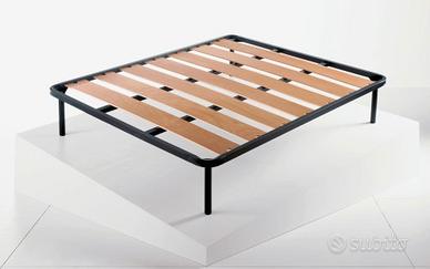 letto in ferro battuto+ rete a doghe matrimoniale 