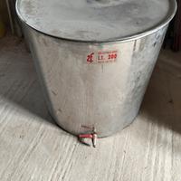 recipiente 200lt per olio e vino in acciaio inox 