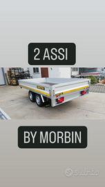 Rimorchio carrello nuovo 2 assi 3x1,75 by morbin
