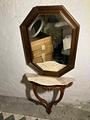 Specchio mobiletto con base marmo
