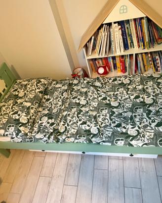 Letto Ikea Kritter con materasso e spondina
