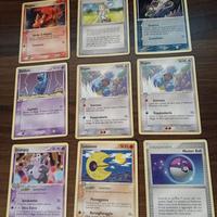 Lotto 9 carte Pokemon set ex Deoxys