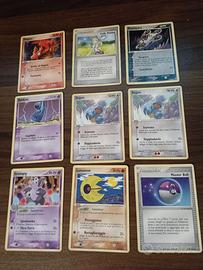 Lotto 9 carte Pokemon set ex Deoxys