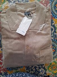 Polo beige nuova uomo misura XL