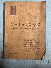 Catalogo parti di ricambio FIAT 508 Coloniale 1100