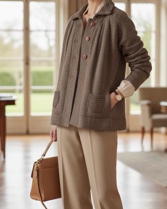 Cardigan Vintage RIFLE Lana Mohair Oldmoney Style
