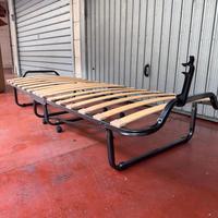 Letto singolo adulto pieghevole con rete a doghe