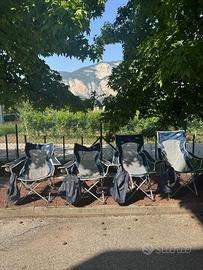 Sedie pieghevoli camper campeggio