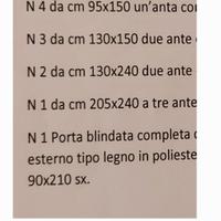 Infissi usati seminuovi in legno + portone blindat