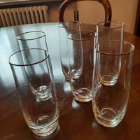 SERVIZIO DI BICCHIERI CON BORDINO DORATO