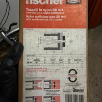 Tasselli nylon Fisher SB 9/4 con vite. 100pz