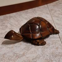 Tartaruga portagioie legno