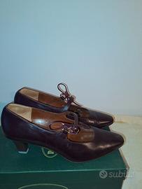 scarpe décolleté bordeaux 