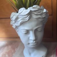 Vaso testa stile statua greca portapianta