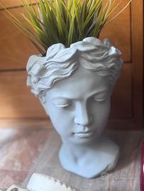 Vaso testa stile statua greca portapianta