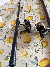 2 canne da pesca