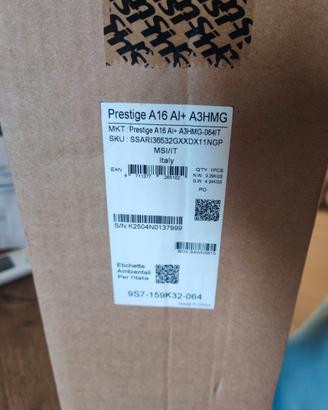 PC portatile MSI Prestige A16 AI A3HMG 32GB