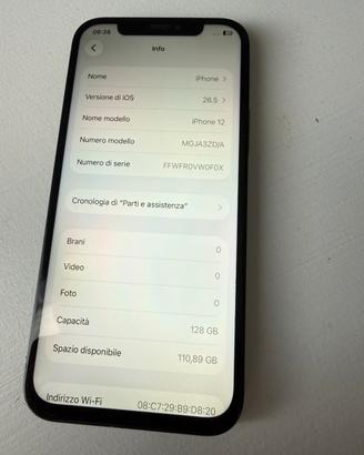 Iphone 12 128gb batteria 80%