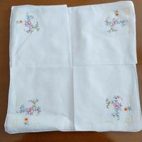Fazzolettini donna da borsetta ricamati vintage