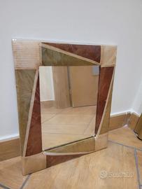 Specchio artigianale esotico 35×30 – fatto a mano