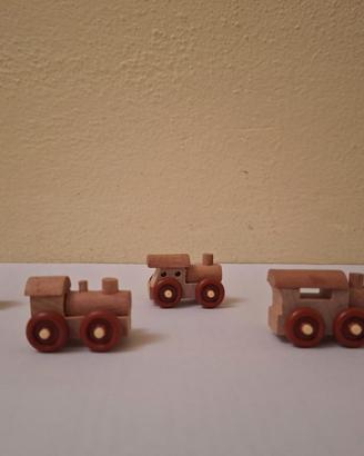 LOCOMOTIVE TRENINI IN LEGNO