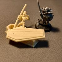 Terrain wargame "Gravestones + Skeleton" 28mm 32mm