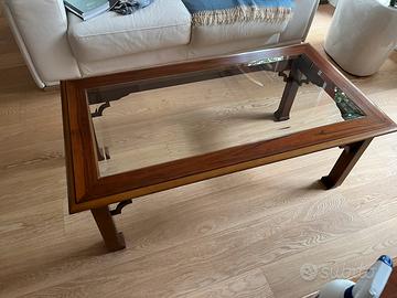 Tavolino stile classico essenza di noce nazionale