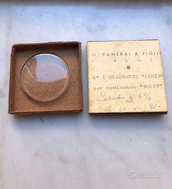 Vetro e scatola orologio Panerai movimento Rolex
