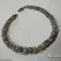 Bracciale diamanti grezzi e chiusura oro