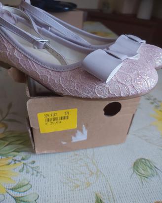 scarpe ballerine pizzo bambina n.31