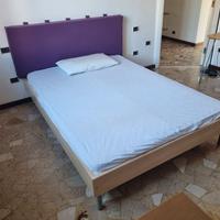 Letto legno con materasso piazza e mezza 140x200