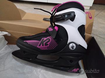 pattini da ghiaccio k2 kinetic ice nr. 37 nuovi