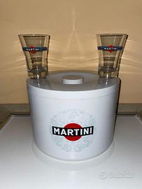 MARTINI ROCKS RACING ICE BUCKET + 2 BICCHIERI