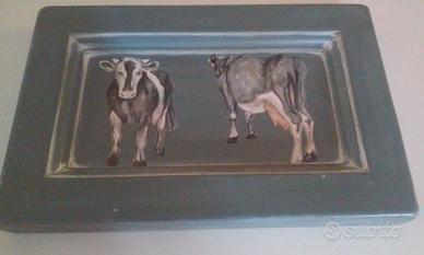 mattonella legno vintage anni 80 cm30x20