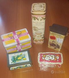 Scatole di latta vintage