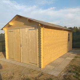 GARAGE DI LEGNO OTELLO 560x320x273h