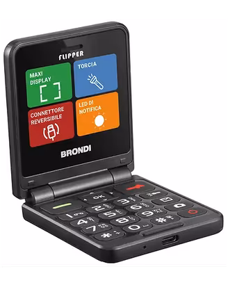 BRONDI Flipper cellulare per anziani dual sim