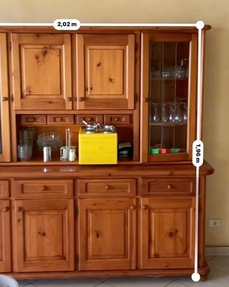 Credenza  per sala o cucina rustica