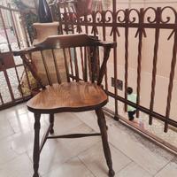 sedia in massello d epoca 