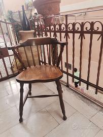 sedia in massello d epoca 