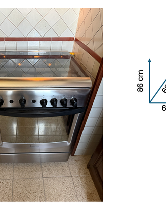 Cucina a gas + forno ventilato - Ariston
