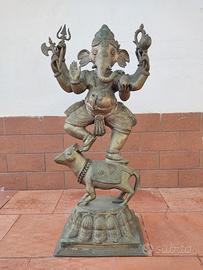 Statua Ganesh in Argento Indiano