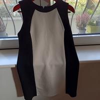 Vestito senza maniche NERO/BIANCO Tg. 44