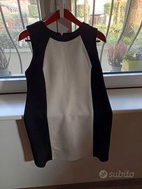 Vestito senza maniche NERO/BIANCO Tg. 44